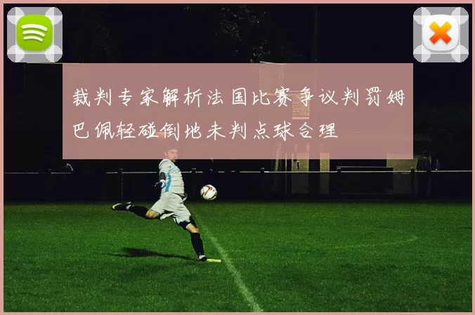 裁判专家解析法国比赛争议判罚姆巴佩轻碰倒地未判点球合理